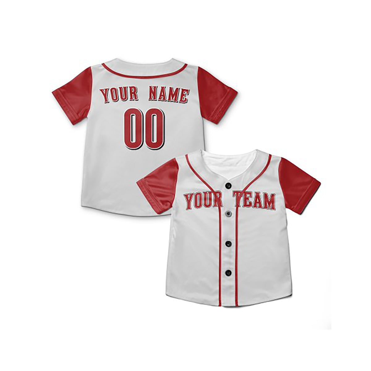 Personalized Cincinnati Reds Baseball Jersey - White Red Birdseye Style, Custom Name & Number-6