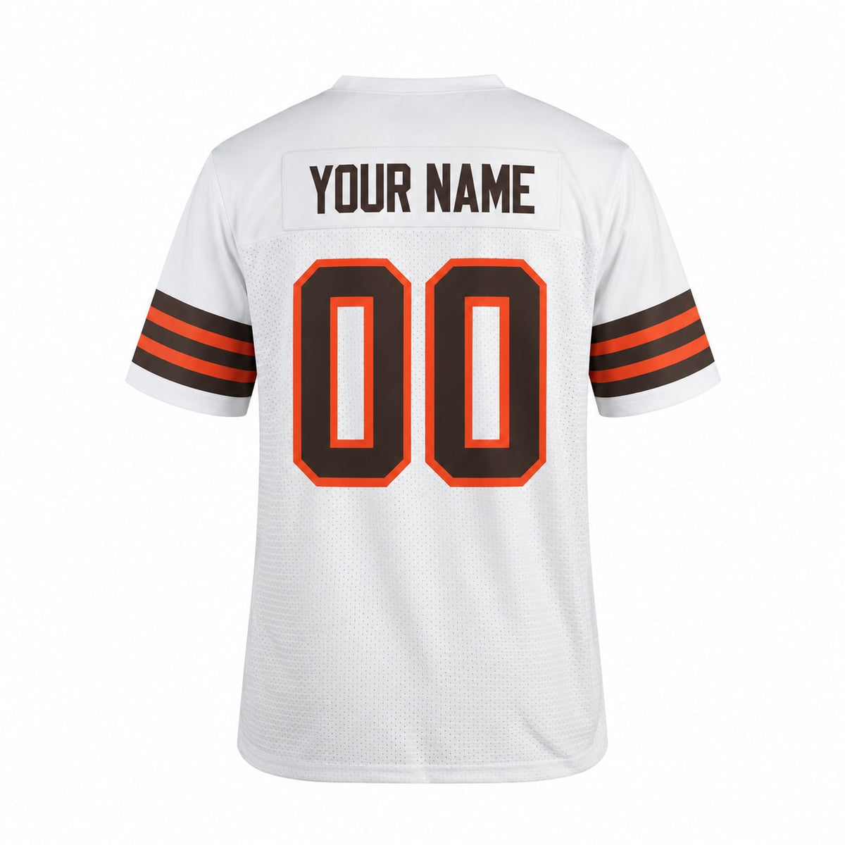 Personalized Cleveland Browns 1946 Football Jersey – White Alternate Style, Custom Name Patch, Team Name, Number & Logo- 4