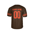 Personalized Cleveland Browns Football Jersey - Brown Alpha Dawg Game Style, Custom Name & Number-4