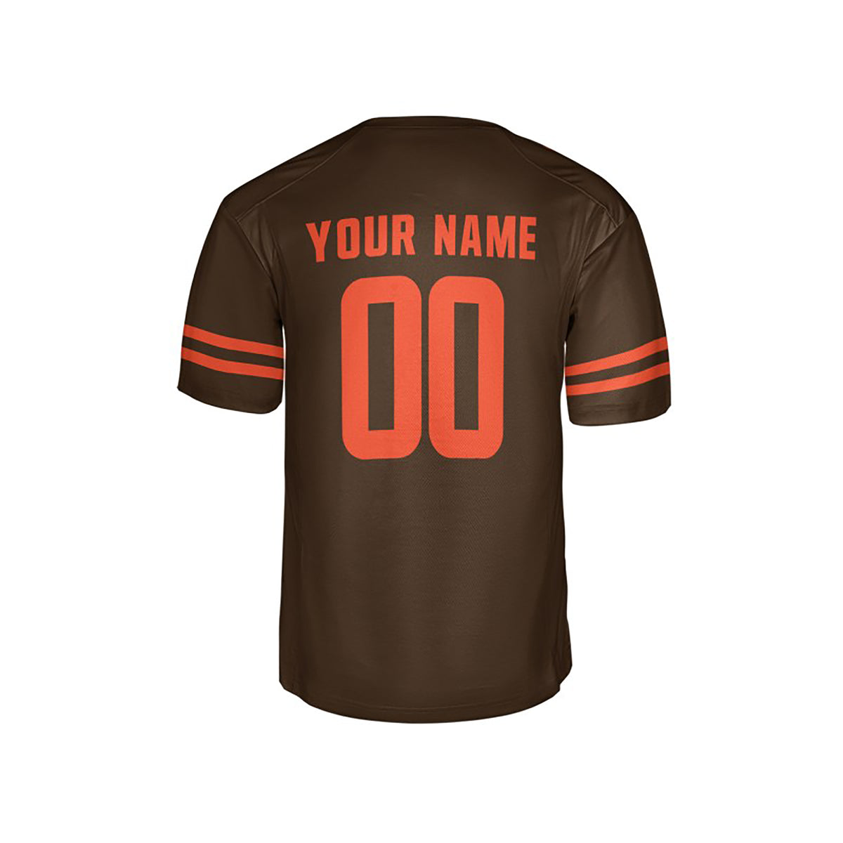 Personalized Cleveland Browns Football Jersey - Brown Alpha Dawg Game Style, Custom Name & Number-4