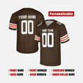 Personalized Cleveland Browns Football Jersey - Brown Fan Style, Custom Name & Number-2