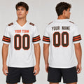 Personalized Cleveland Browns Football Jersey - White Alternate Style, Custom Name & Number-1
