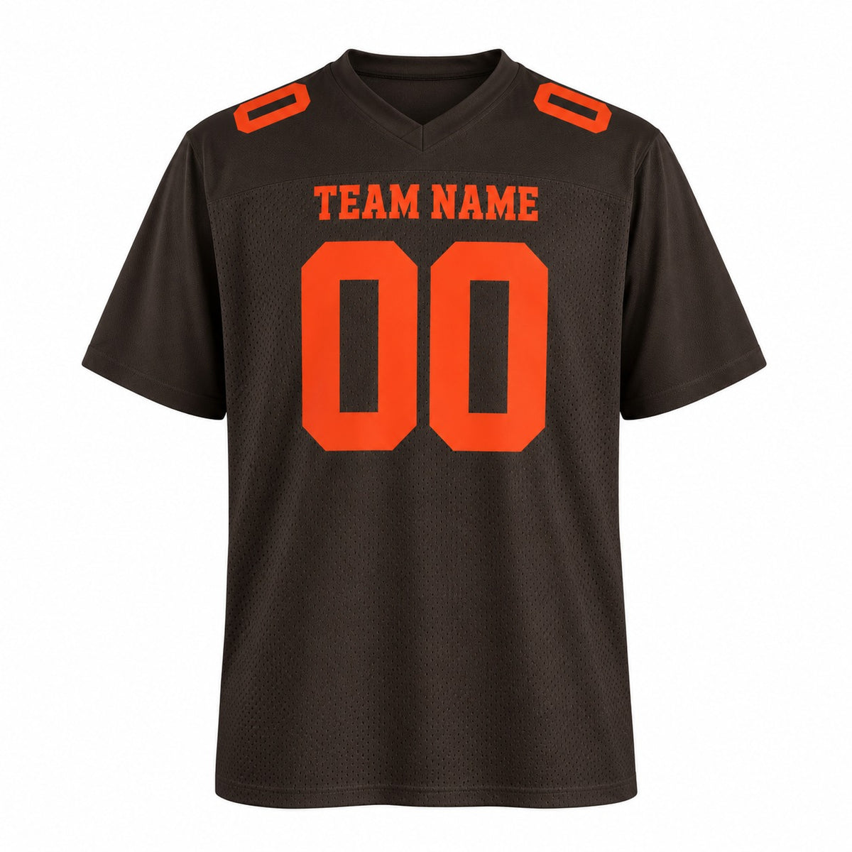 Personalized Cleveland Browns Football Jersey – Brown Alpha Dawg Game Style, Custom Name Patch, Team Name, Number & Logo-3