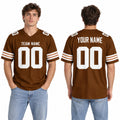 Personalized Cleveland Browns Football Jersey – Brown Legacy Style, Custom Name Patch, Team Name, Number & Logo-1