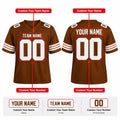 Personalized Cleveland Browns Football Jersey – Brown Legacy Style, Custom Name Patch, Team Name, Number & Logo-2