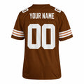Personalized Cleveland Browns Football Jersey – Brown Legacy Style, Custom Name Patch, Team Name, Number & Logo-4