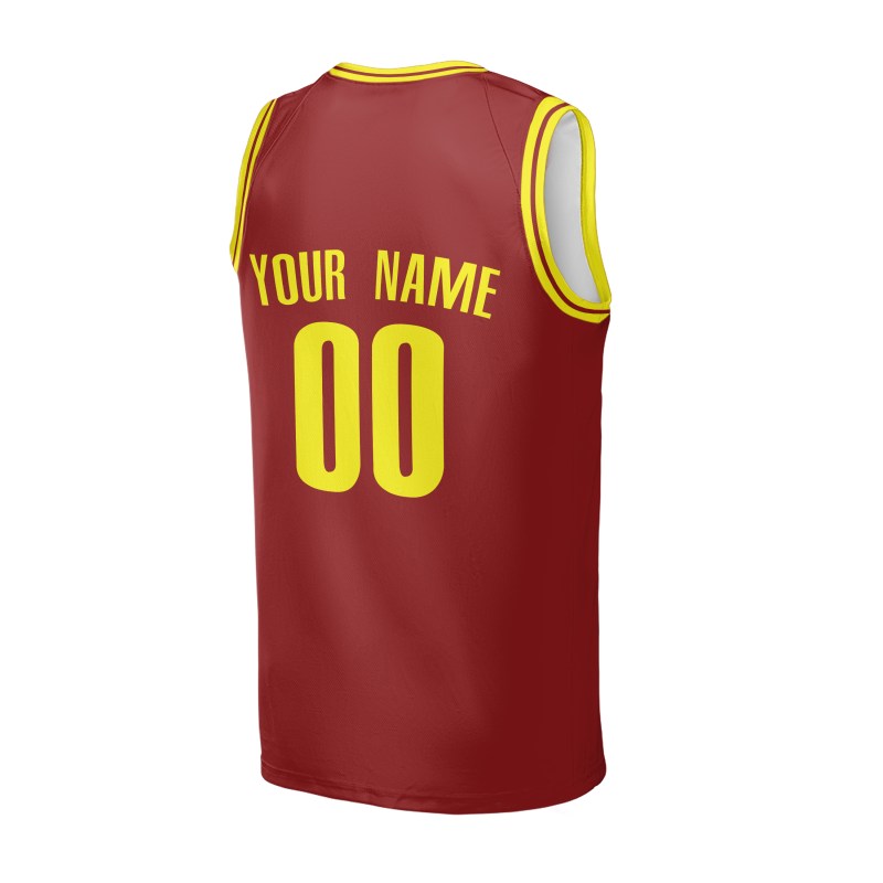Personalized Cleveland Cavaliers Basketball Jersey - Red 2015/16 Hardwood Classics Style, Custom Name & Number-4