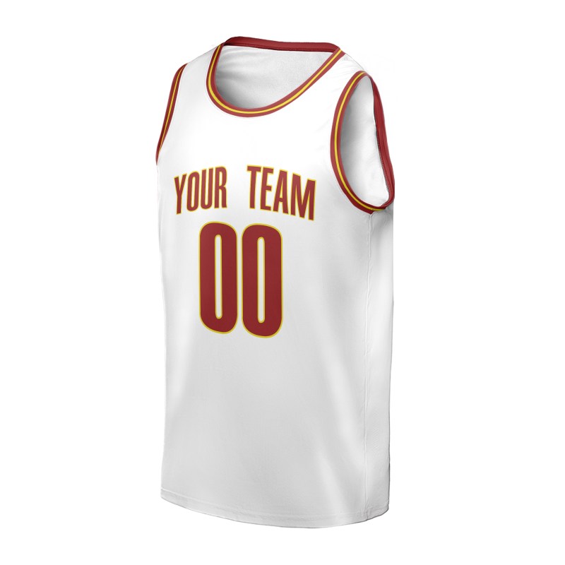 Personalized Cleveland Cavaliers Basketball Jersey - White 2015/16 Hardwood Classics Style, Custom Name & Number-3