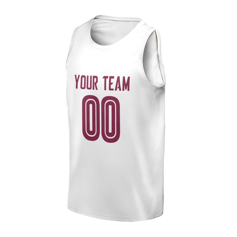 Personalized Cleveland Cavaliers Basketball Jersey - White Fast Break Association Style, Custom Name & Number-3