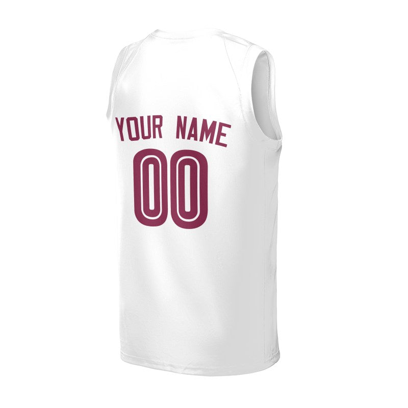 Personalized Cleveland Cavaliers Basketball Jersey - White Fast Break Association Style, Custom Name & Number-4