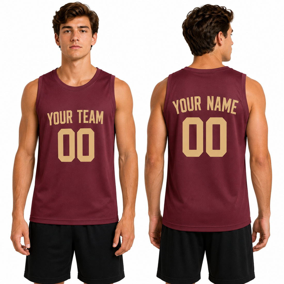 Personalized Cleveland Cavaliers Basketball Jersey - Wine Red Swingman Icon Style, Custom Name & Number-1