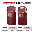 Personalized Cleveland Cavaliers Basketball Jersey - Wine Red Swingman Icon Style, Custom Name & Number-2