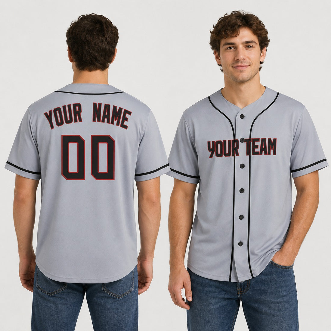 Personalized Cleveland Guardians Baseball Jersey - Gray Road Style, Custom Name & Number-1