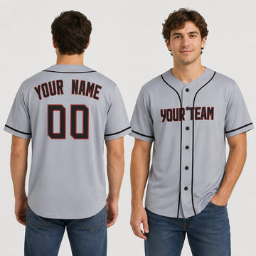 Personalized Cleveland Guardians Baseball Jersey - Gray Road Style, Custom Name & Number-1