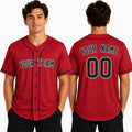 Personalized Cleveland Guardians Baseball Jersey - Red Alternate Style, Custom Name & Number-1