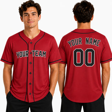 Personalized Cleveland Guardians Baseball Jersey - Red Alternate Style, Custom Name & Number-1