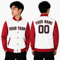 Personalized Cleveland Guardians Varsity Jacket – White Red Alternate Style, Custom Name & Number-1