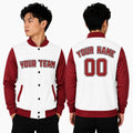 Personalized Cleveland Guardians Varsity Jacket – White Red Home Style, Custom Name & Number-1