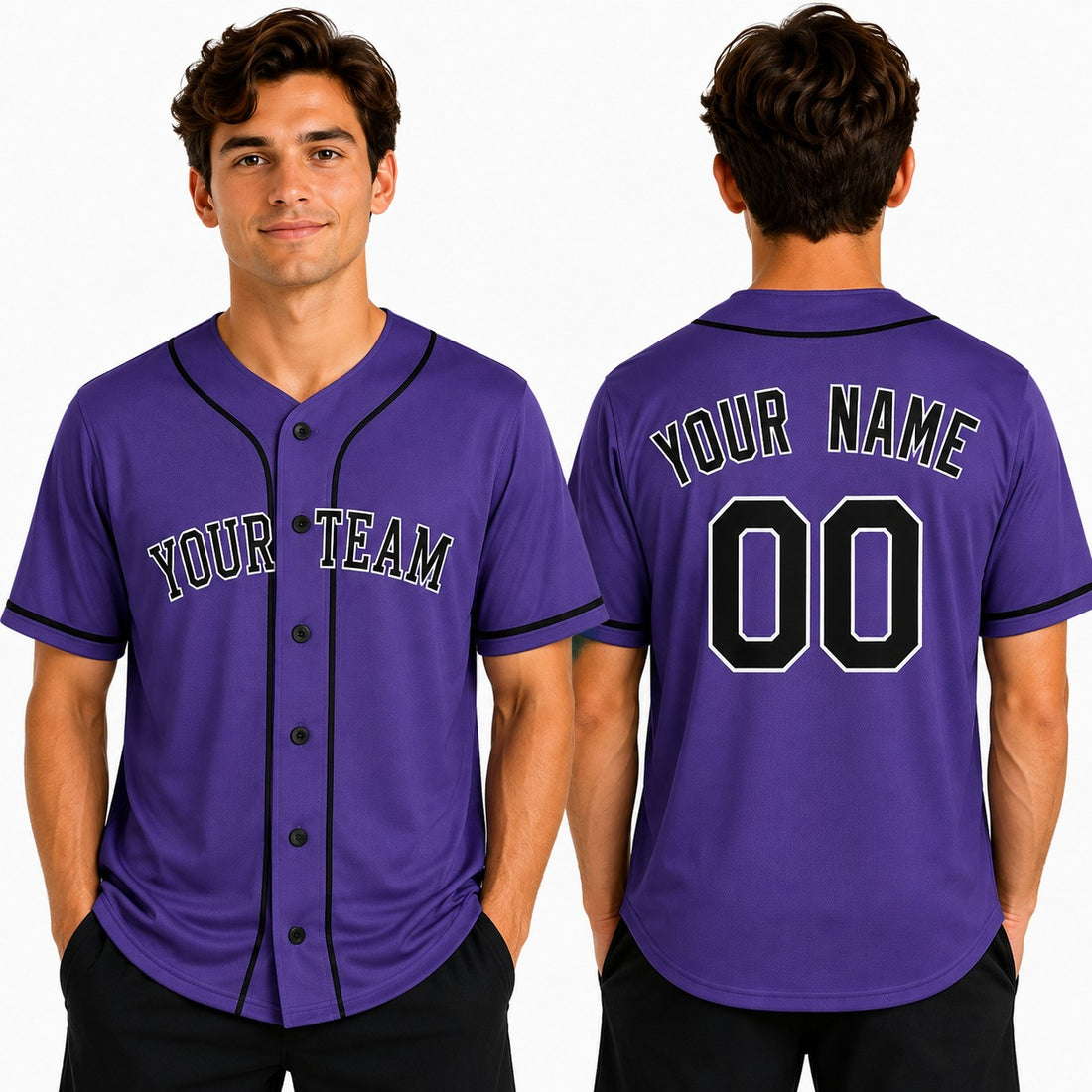 Personalized Colorado Rockies Baseball Jersey - Purple Alternate Team Style, Custom Name & Number-1