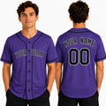 Personalized Colorado Rockies Baseball Jersey - Purple Alternate Team Style, Custom Name & Number-1