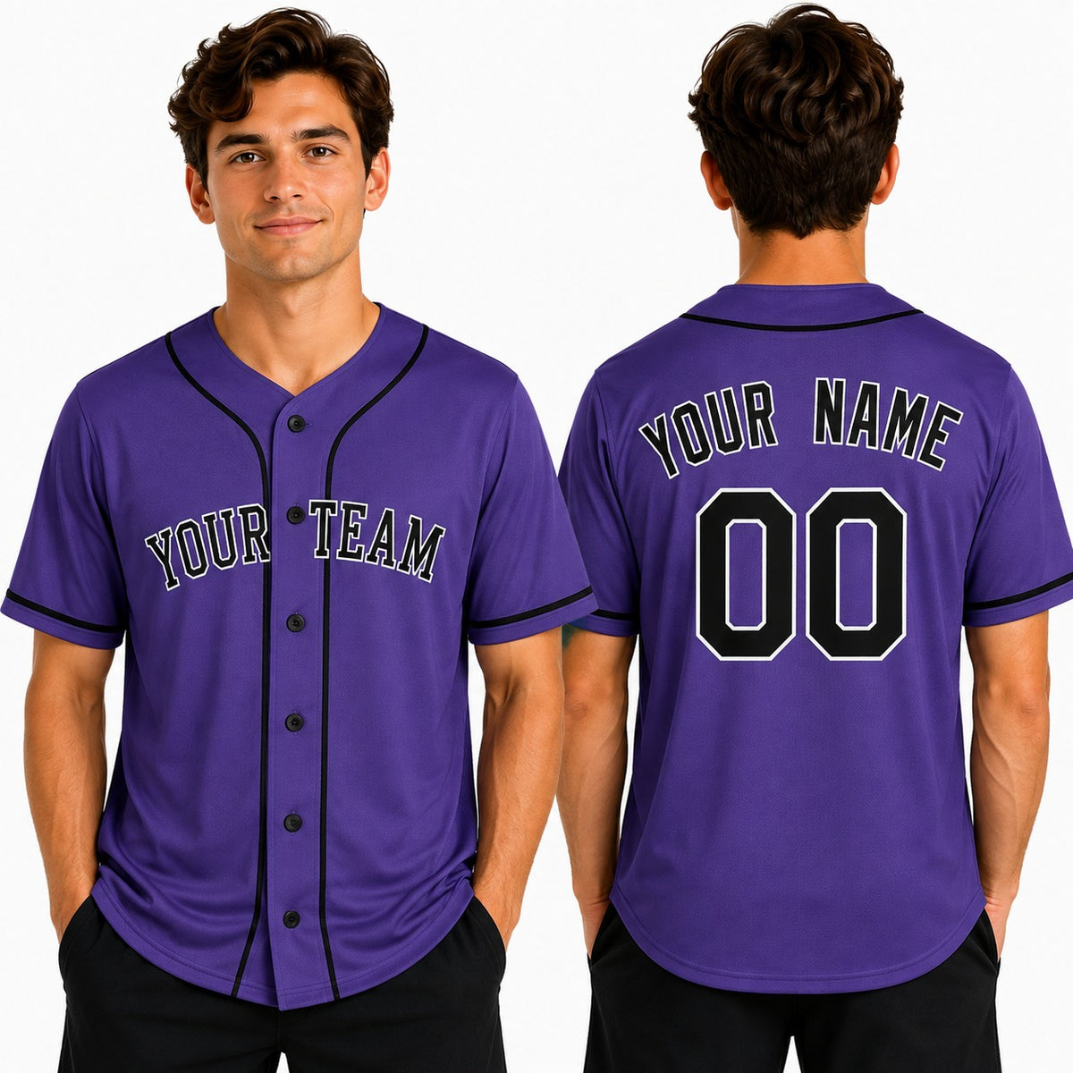 Personalized Colorado Rockies Baseball Jersey - Purple Alternate Team Style, Custom Name & Number-1
