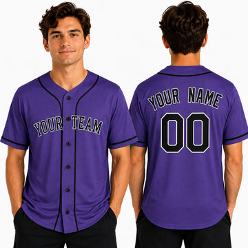 Personalized Colorado Rockies Baseball Jersey - Purple Alternate Team Style, Custom Name & Number-1