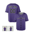 Personalized Colorado Rockies Baseball Jersey - Purple Alternate Team Style, Custom Name & Number-6