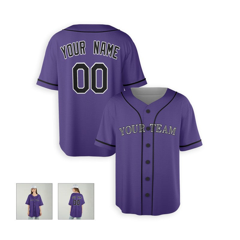 Personalized Colorado Rockies Baseball Jersey - Purple Alternate Team Style, Custom Name & Number-6
