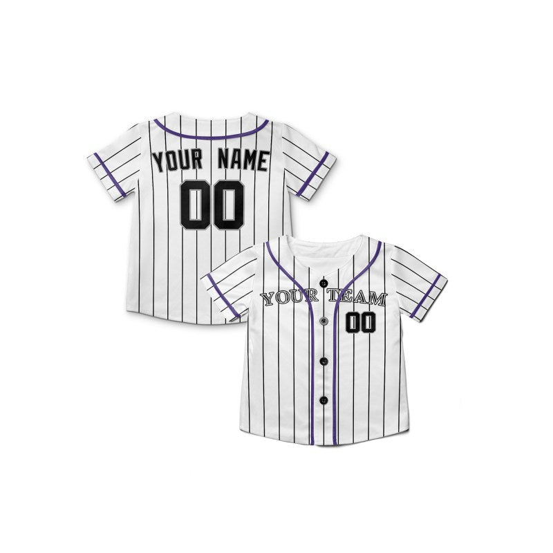 Personalized Colorado Rockies Baseball Jersey - White Home Style, Custom Name & Number-8