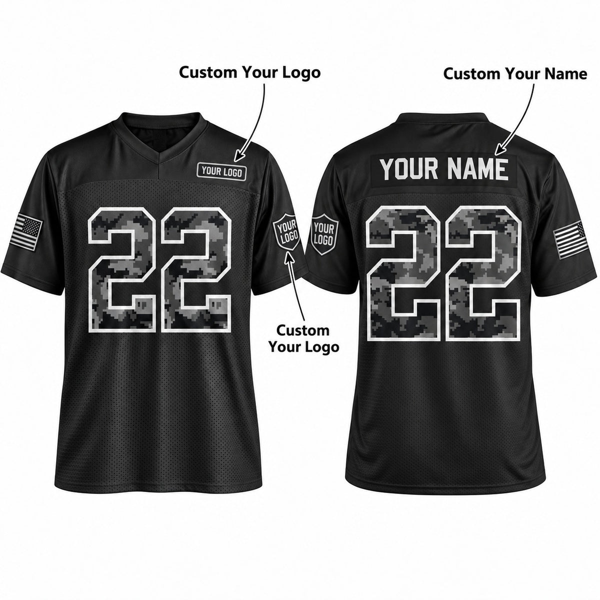 Personalized Dallas Cowboys 2026 Salute to Service Football Jersey – Black Retired Player Style, Custom Name Patch, Team Name, Number & Logo-2