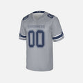Personalized Dallas Cowboys Football Jersey - Gray Inverted Legend Player Style, Custom Name & Number-4