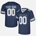 Personalized Dallas Cowboys Football Jersey - Navy Fan Style, Custom Name & Number-3