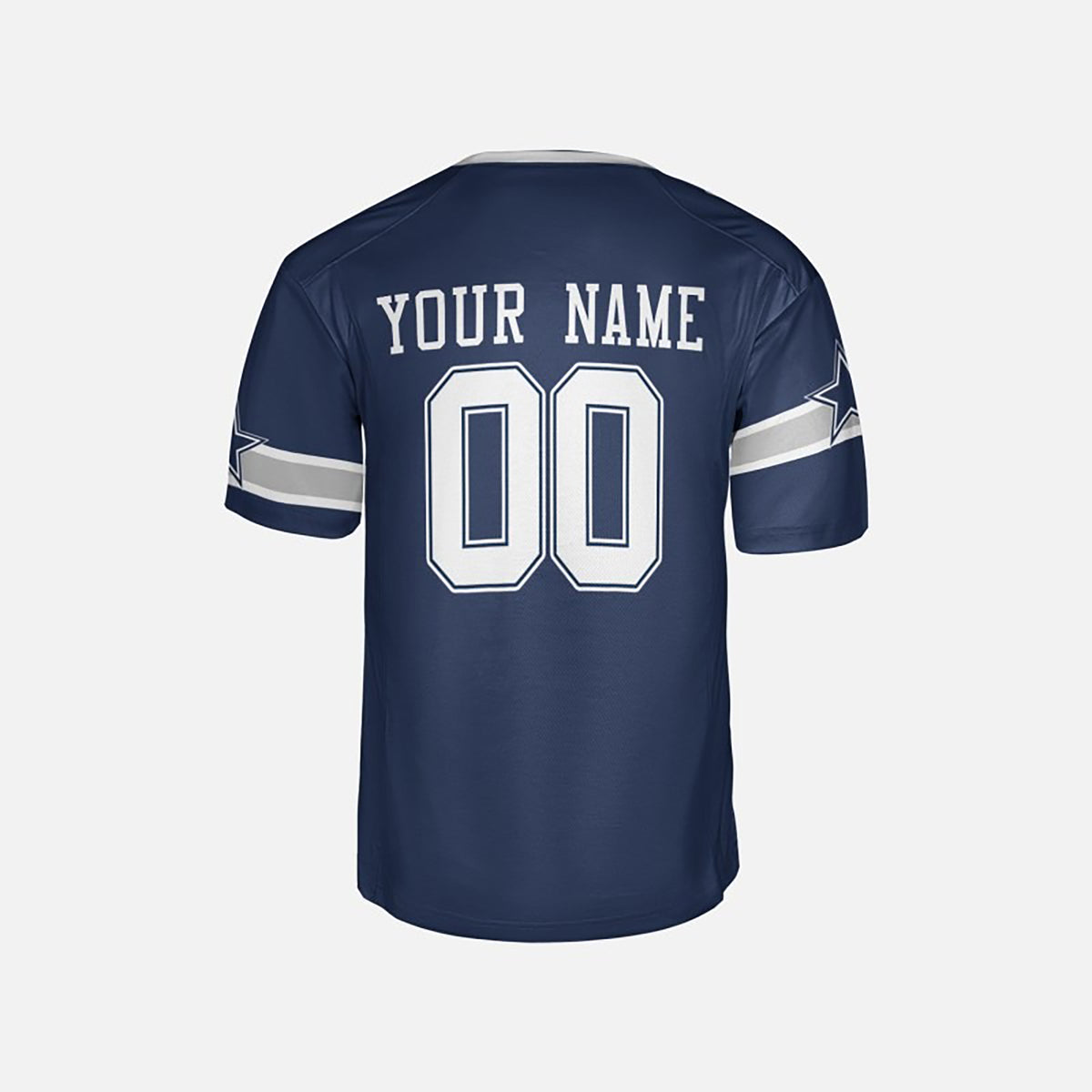 Personalized Dallas Cowboys Football Jersey - Navy Fan Style, Custom Name & Number-5