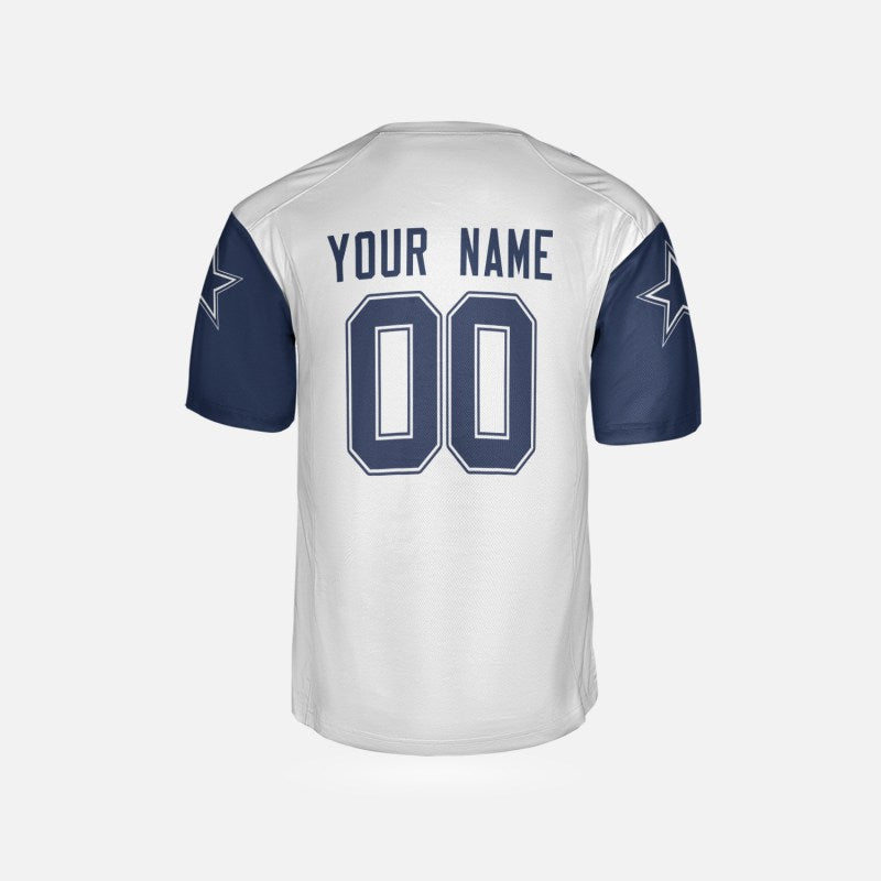 Personalized Dallas Cowboys Football Jersey - White 1996 Throwback Retired Player Style, Custom Name & Number-5