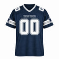 Personalized Dallas Cowboys Football Jersey – Navy Alternate Style, Custom Name Patch, Team Name, Number & Logo-3