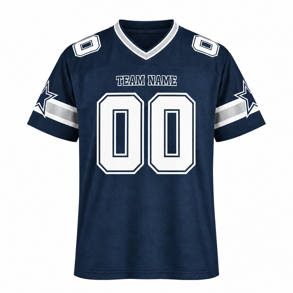 Personalized Dallas Cowboys Football Jersey – Navy Alternate Style, Custom Name Patch, Team Name, Number & Logo-3
