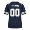 Personalized Dallas Cowboys Football Jersey – Navy Game Style, Custom Name Patch, Team Name, Number & Logo-4