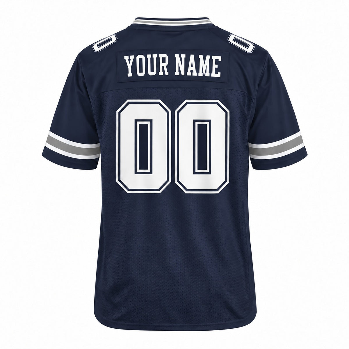 Personalized Dallas Cowboys Football Jersey – Navy Game Style, Custom Name Patch, Team Name, Number & Logo-4