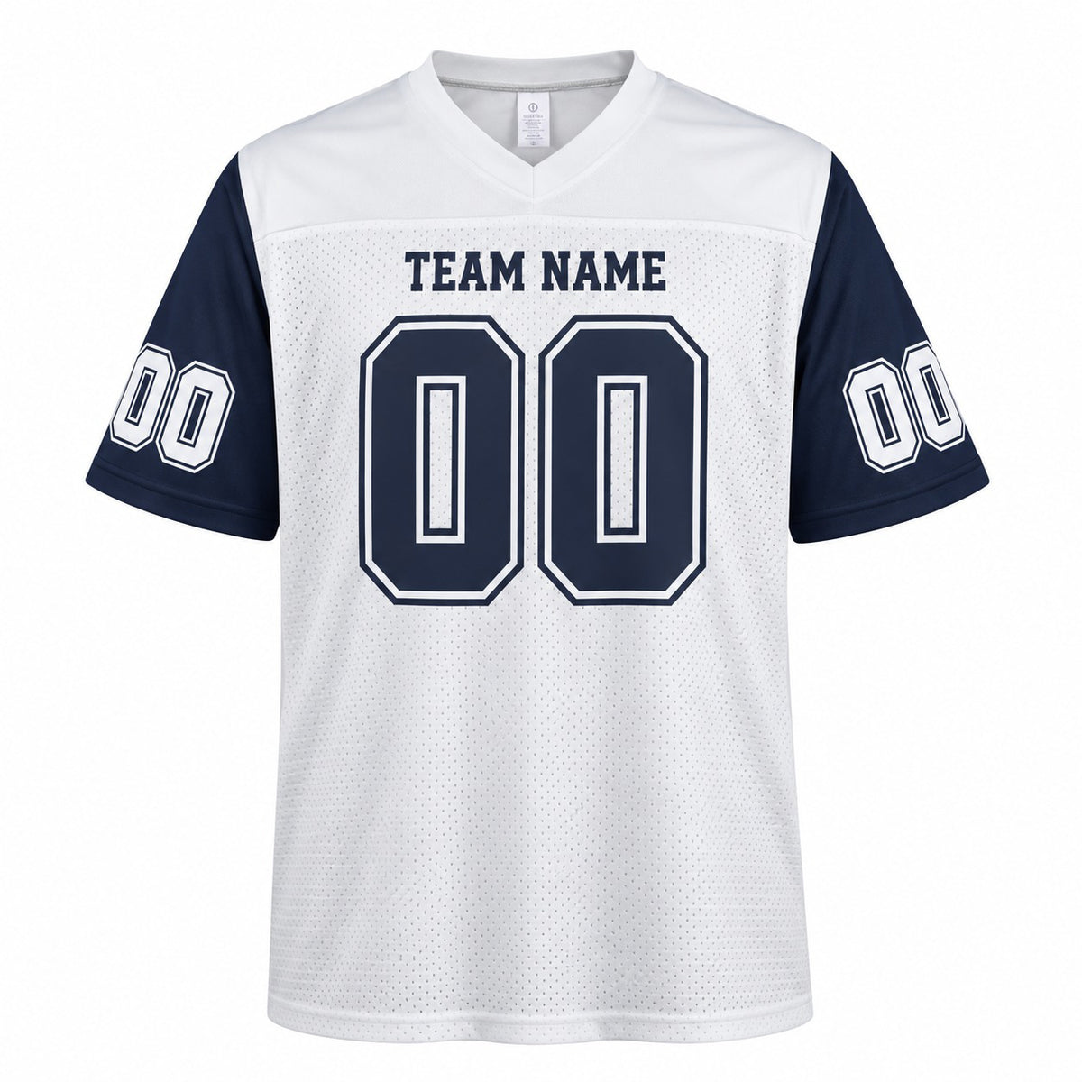 Personalized Dallas Cowboys Football Jersey – White Alternate Style, Custom Name Patch, Team Name, Number & Logo-3