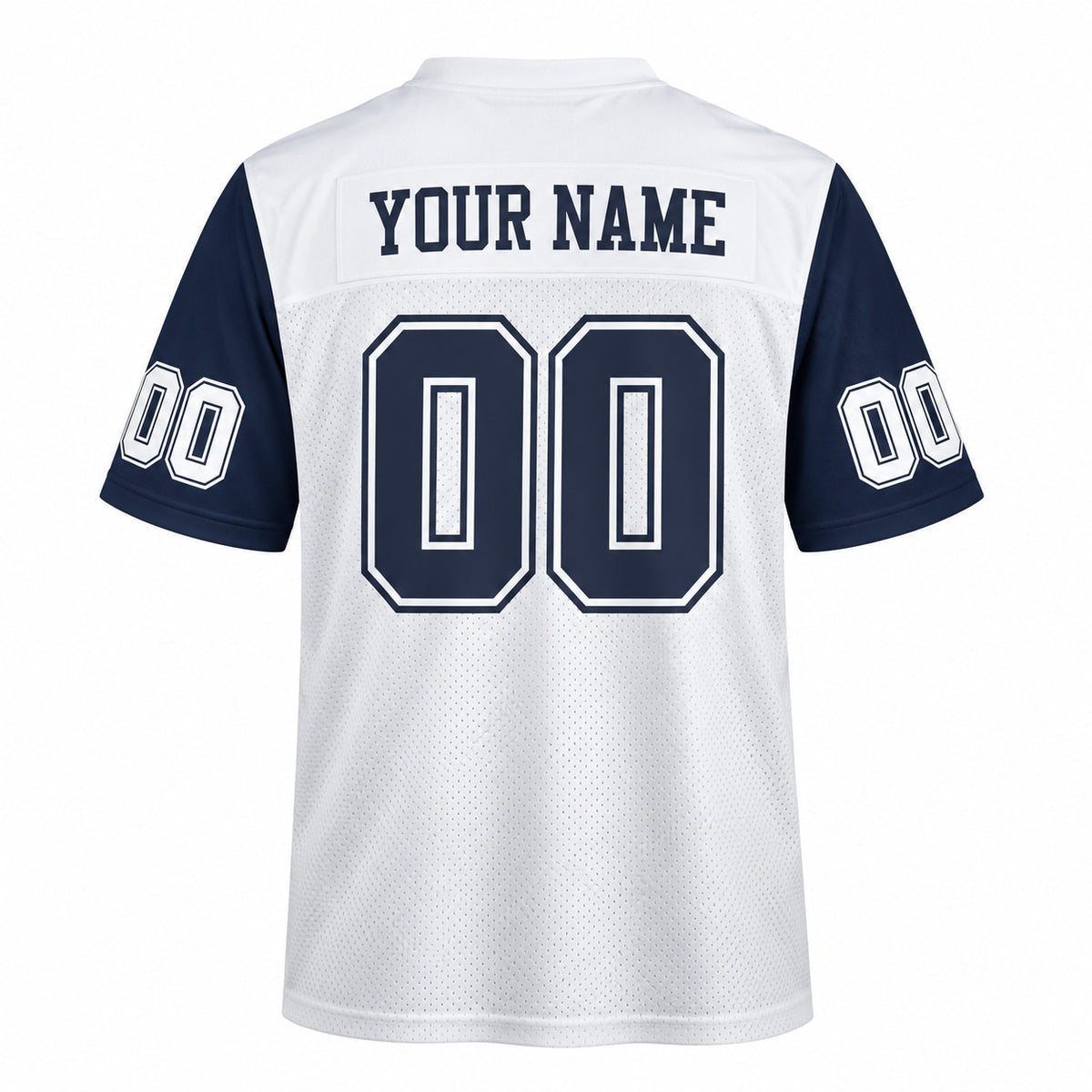 Personalized Dallas Cowboys Football Jersey – White Alternate Style, Custom Name Patch, Team Name, Number & Logo-4