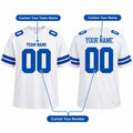 Personalized Dallas Cowboys Football Jersey – White Game Style, Custom Name Patch, Team Name, Number & Logo-2