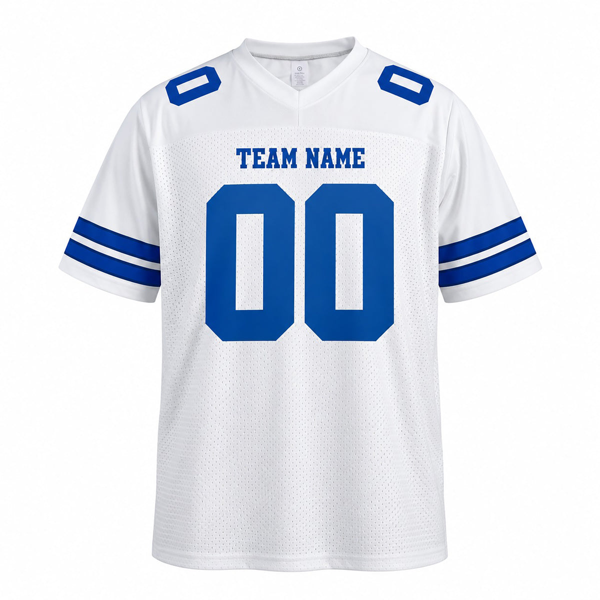 Personalized Dallas Cowboys Football Jersey – White Game Style, Custom Name Patch, Team Name, Number & Logo-3