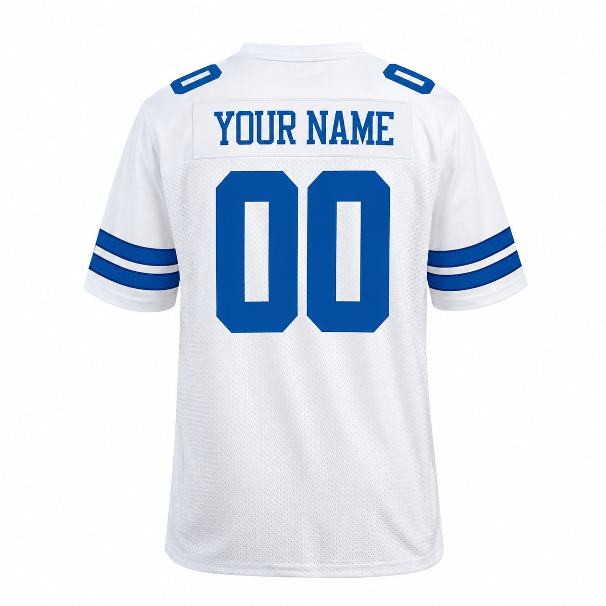 Personalized Dallas Cowboys Football Jersey – White Game Style, Custom Name Patch, Team Name, Number & Logo-4