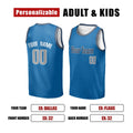 Personalized Dallas Mavericks Basketball Jersey - Blue Fast Break Icon Style, Custom Name & Number-2