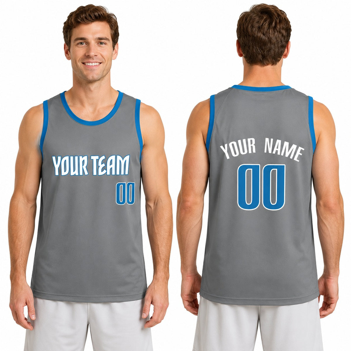 Personalized Dallas Mavericks Basketball Jersey - Gray Alternate 2003 Style, Custom Name & Number-1