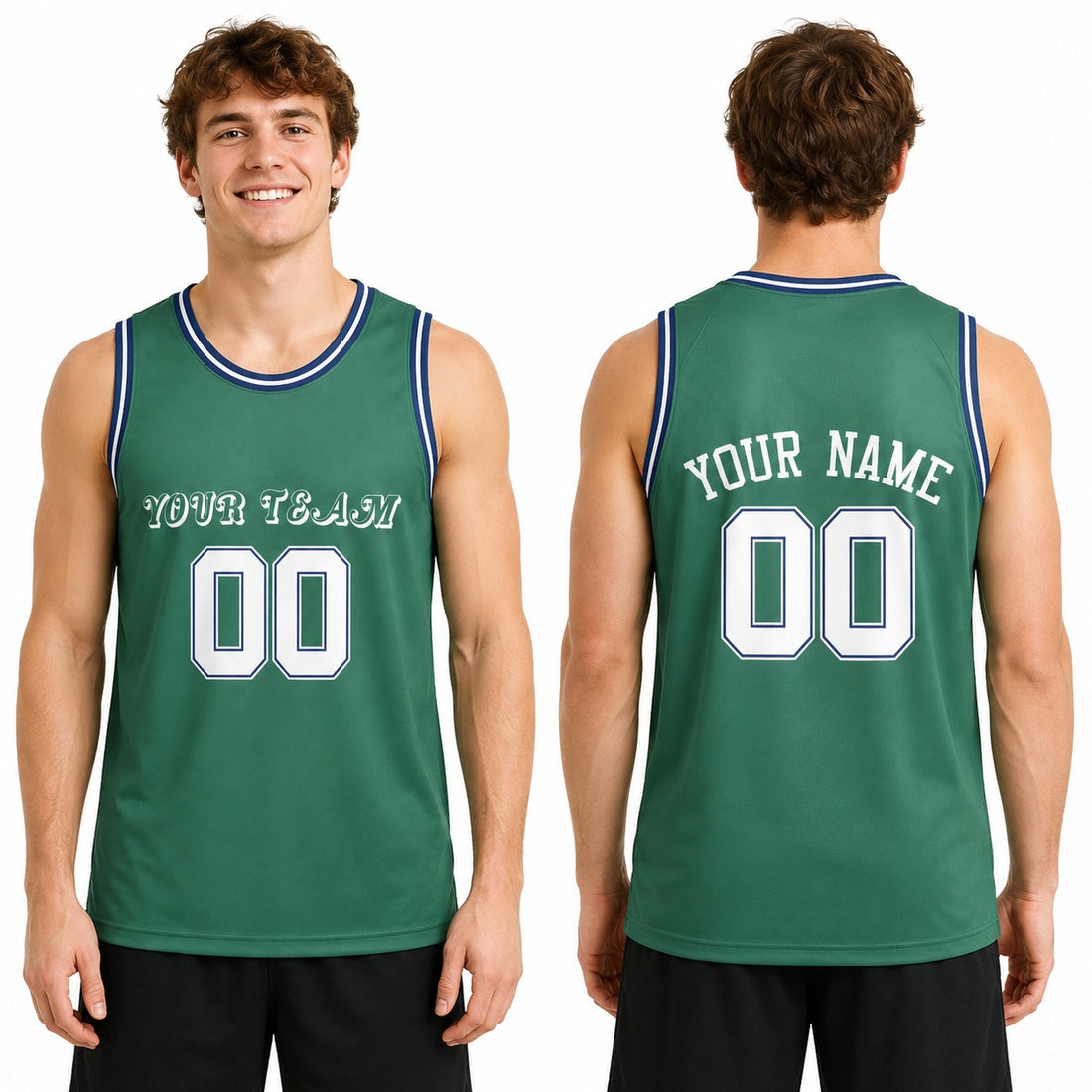 Personalized Dallas Mavericks Basketball Jersey - Green Fast Break Classic Style, Custom Name & Number-1