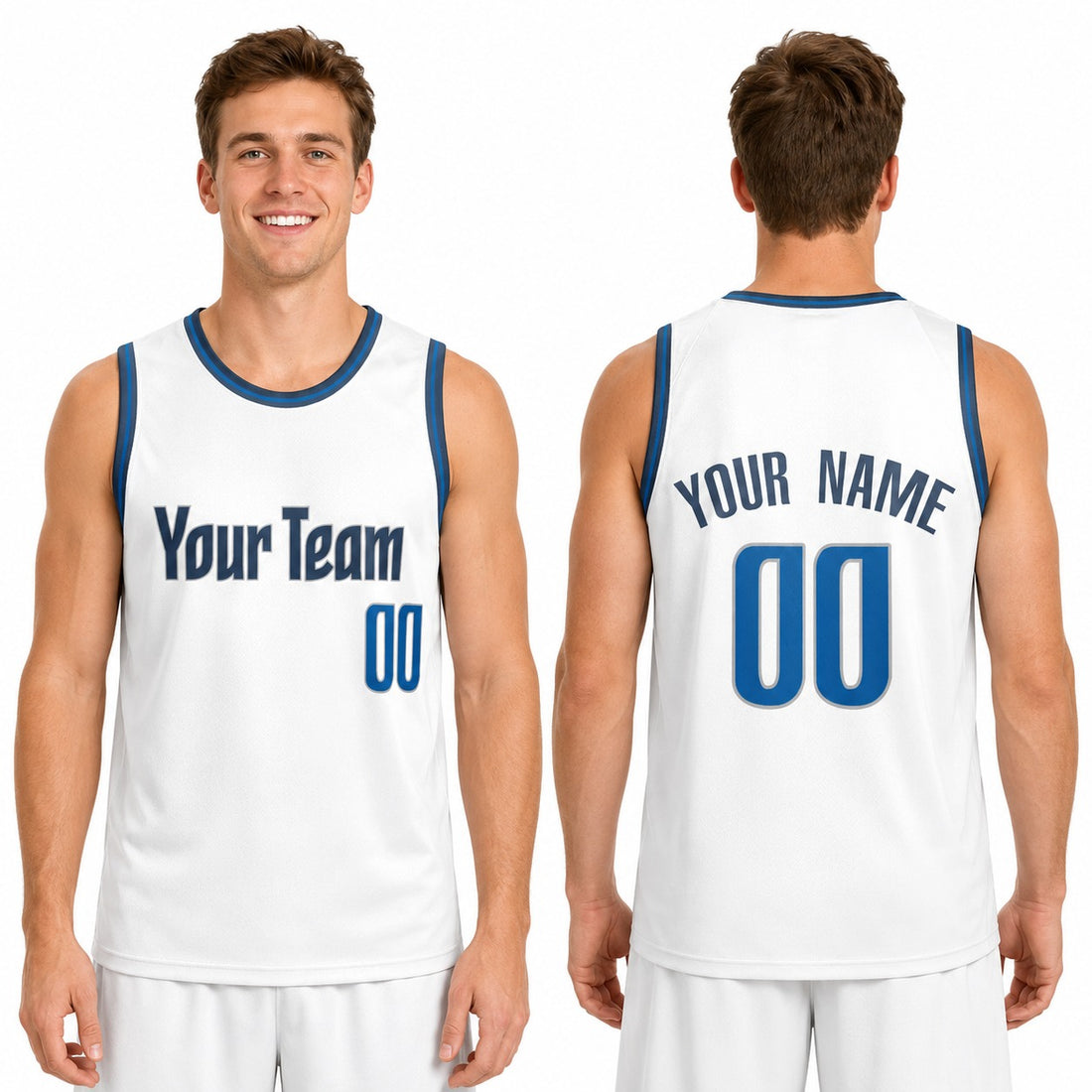 Personalized Dallas Mavericks Basketball Jersey - White Swingman Association Style, Custom Name & Number-1