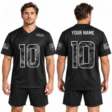 Personalized Denver Broncos 2026 Salute to Service Football Jersey – Black, Custom Name Patch, Team Name, Number & Logo-1
