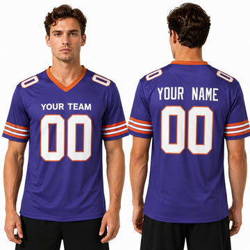 Personalized Denver Broncos Football Jersey - Blue 1998 Throwback Style, Custom Name & Number-1