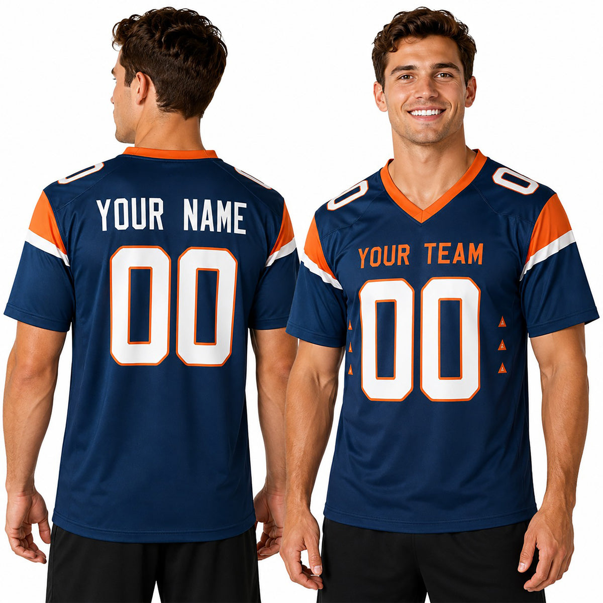 Personalized Denver Broncos Football Jersey - Navy Alternate Style, Custom Name & Number-1